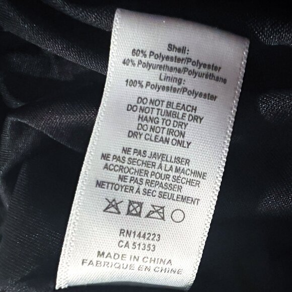 Anthropologie Bishop + Young Simone Vegan Faux-Leather Banded V-Neck Top - Picture 14 of 15